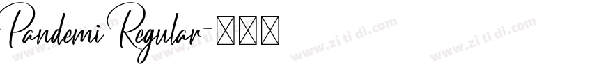 Pandemi Regular字体转换